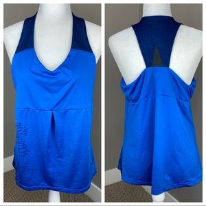 REI BLUE RACER BACK WORKOUT TANK TOP